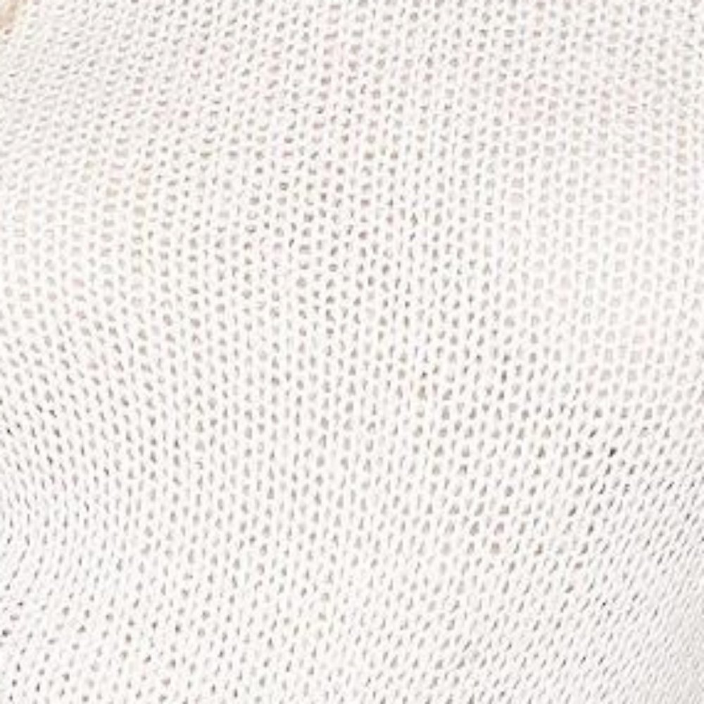 White Ruffle Puff Sleeve Sweater - Picture 3 of 3